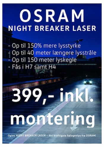  Osram - Night Breaker Laser pæresæt  